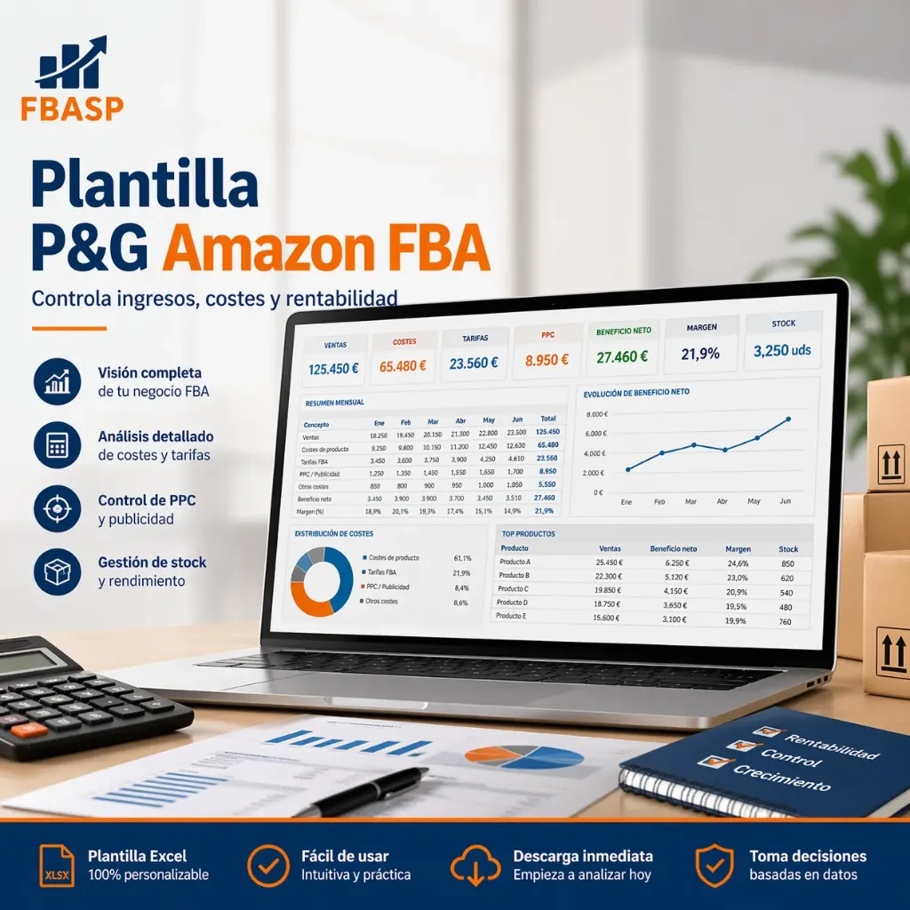 FBA P&L Tracker — Plantilla P&G Amazon FBA